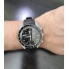 02Straps 20mm BLACK Vulcanized Caoutchouc rubber Strap Omega Speedmaster Moonswatch