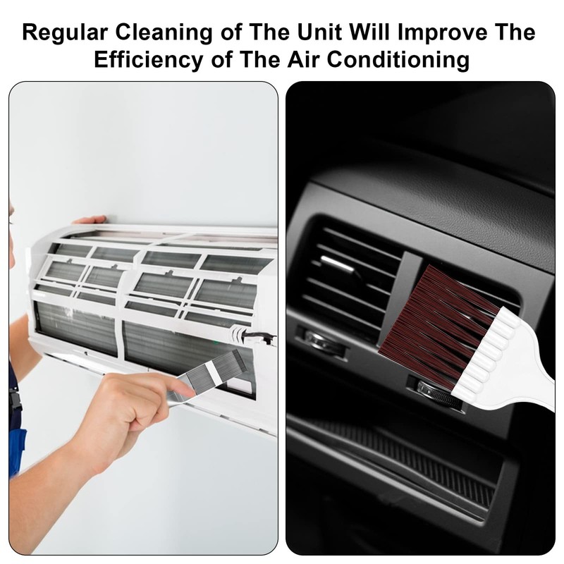 Condenser Cleaning Comb, 2 Pieces Air Conditioning Condenser Fin Comb,