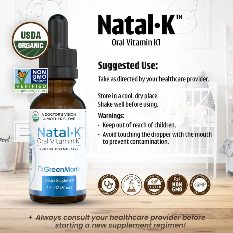 Dr. Green Mom Natal K Oral Vitamin K1 Drops for