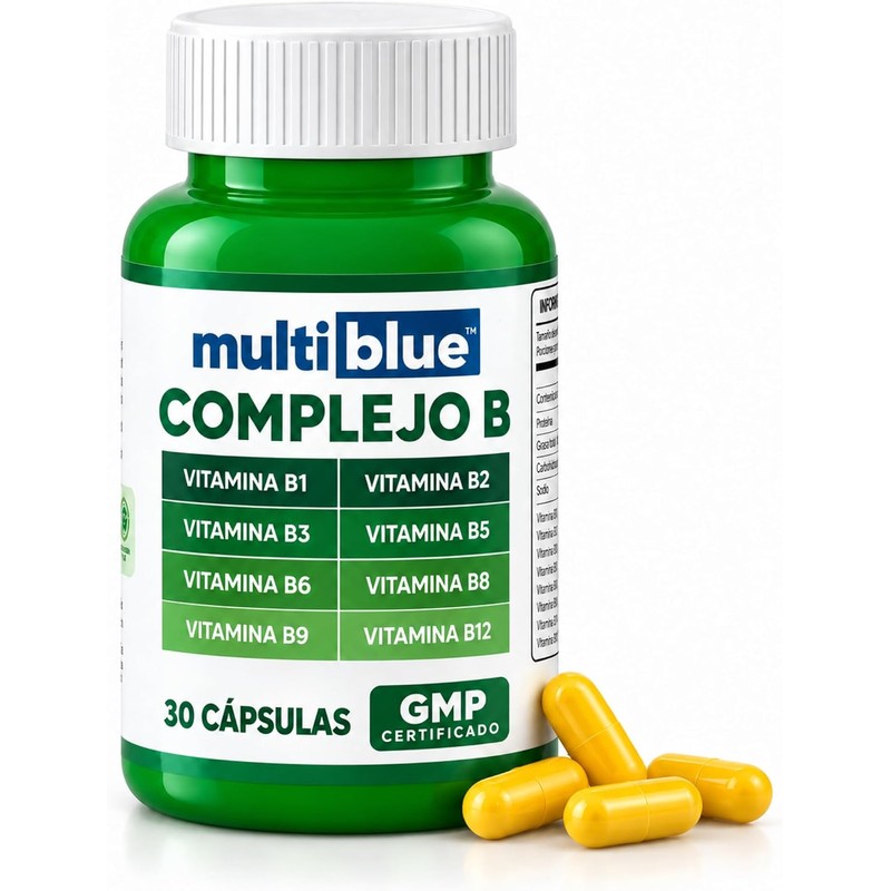 Complejo B Formula Avanzada 30 Capsulas Vitamina B12, B1, B2,