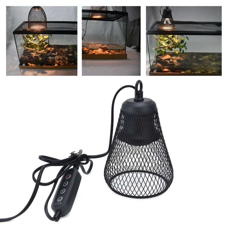 Reptile Lampshade Timed Lightweight Hangable Multifunctional Lightweight Heater Guard