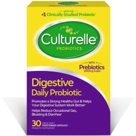 Culturelle Probióticos 10 Billones CFUs – 30 Cápsulas | Apoyo Digestivo e Inmunológico con Lactobacillus GG