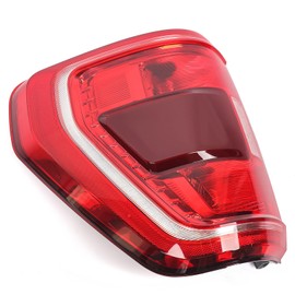 FIONE Tail Light Assembly Compatible with Ford F150 F 150 2021 2022 2023 Halogen Model with Blind Spot Feature Left Driver Side LH