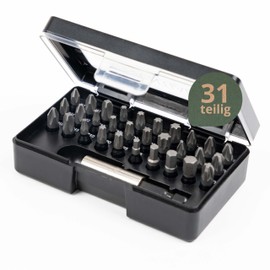 Wiha Essential Impact Bit Set 31 Pieces Including Bit Box I PH, PZ, Hexagon, Torx I Screwdriver Bit Set with Bit Holder I Bit Set for Cordless Screwdrivers (45628)