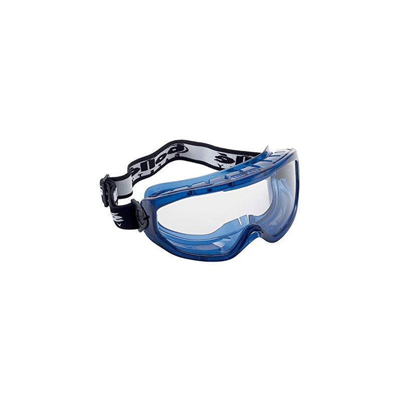 Bollé BLAPSI Blast Goggles, Anti-Scratch and Anti-Fog Lens, Blue PVC