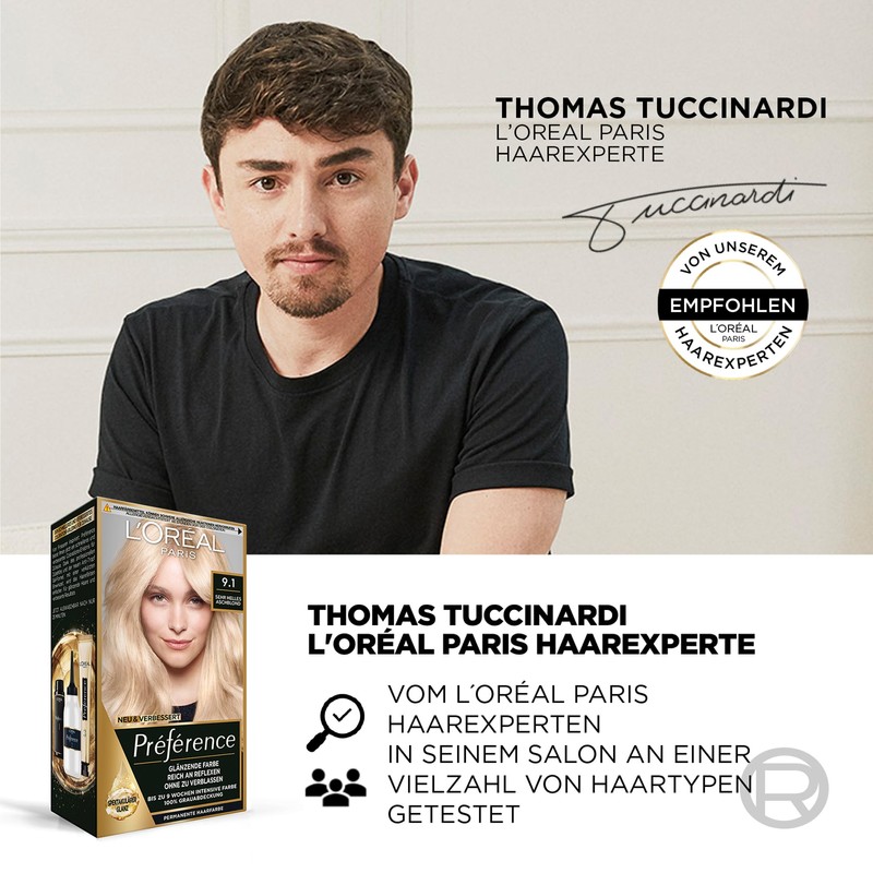 L'Oréal Paris Permanent Hair Colour, Hair Dye Set with Colouration