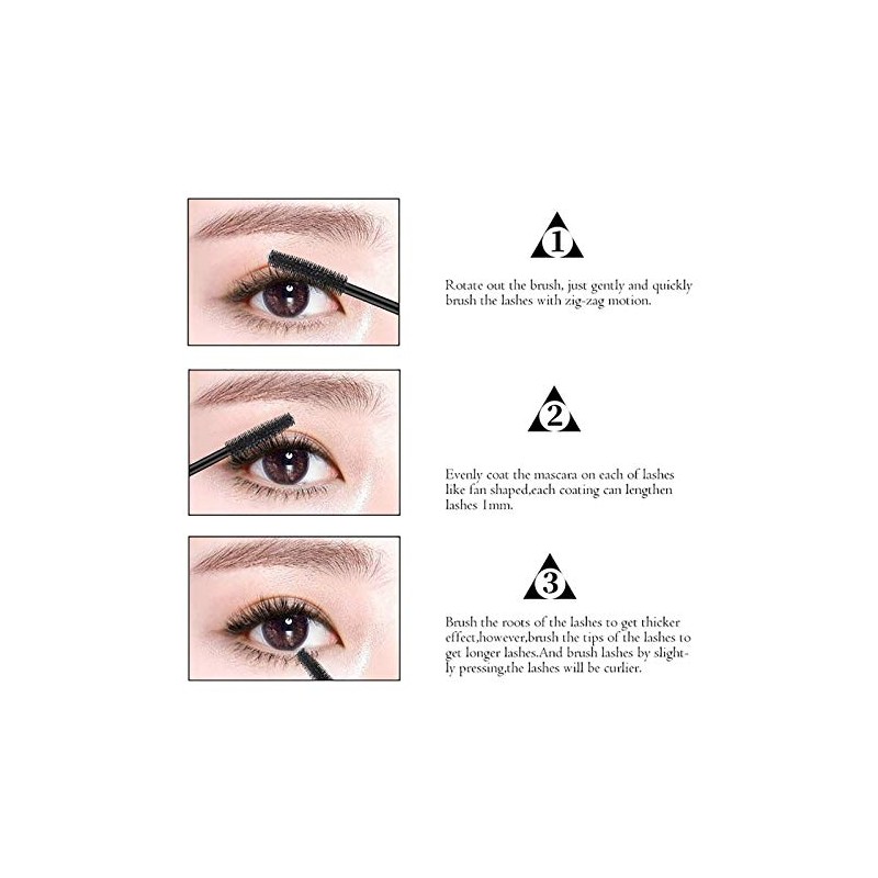 4D Mascara, Flash Diamond Silk Fiber Lash Mascara, Waterproof Long