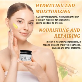 1PCS Wild Yam Cream with 1PCS Essence Infusion Massage Sticks,Organic Wild Yam Cream,Natural Wild Yam Cream,Deep Nourishment, Effective Moisturizing,for All Skin Types