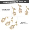 Mikinona Diy Nail Art Supply Rose Flower Nail Gems Manicure