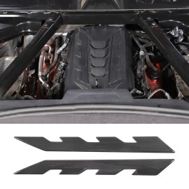 carmotion88 Dry Carbon Fiber Engine Cover Side Trim Accessories For Corvette C8 2020-2024