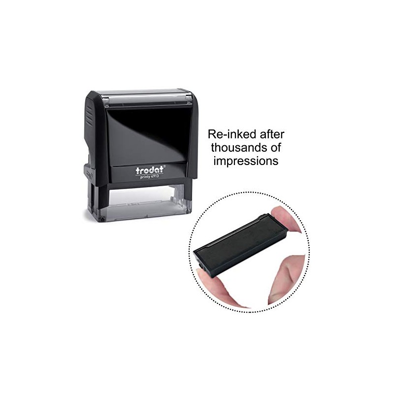 Imprue Rectangular Notary Stamp Self Ink Custom Stamp for New