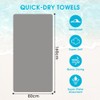 Chamgeco Microfiber Sand Free Beach Towel, Large Quick Dry Pool