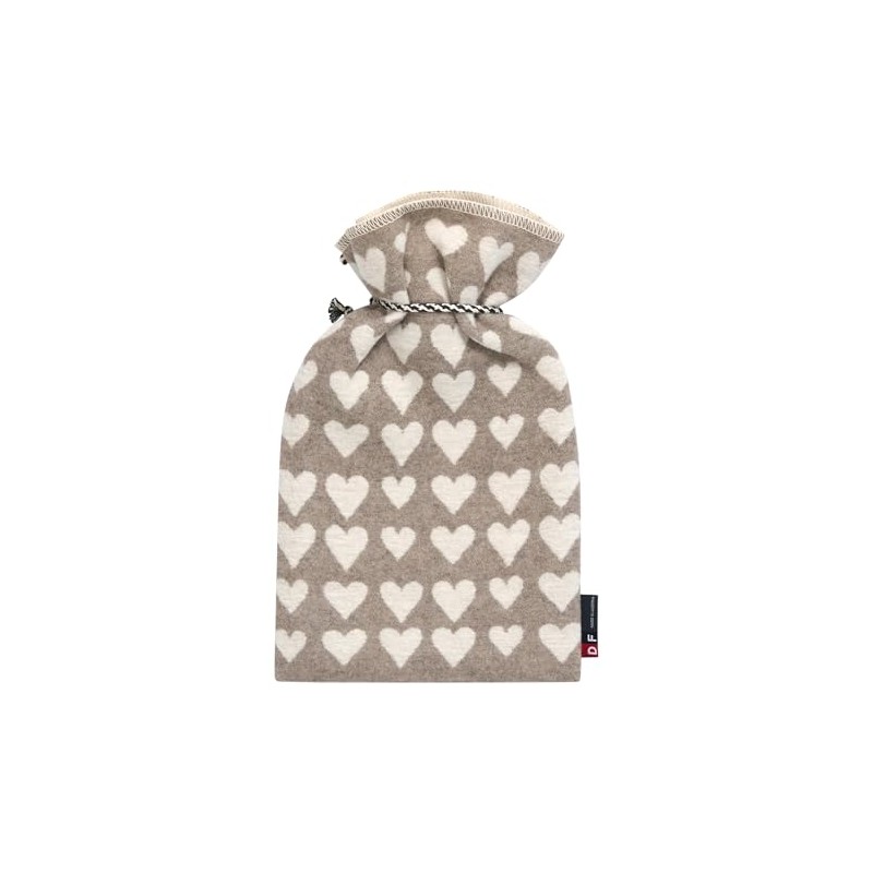 David Fussenegger Hot Water Bottle Hearts 2.0 Litres with Super