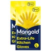 MARIGOLD Extra Life Kitchen Gloves Pack of 6, Yellow -