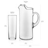Libbey Modern Bar Highball Glasses Set of 6 and Pitcher,