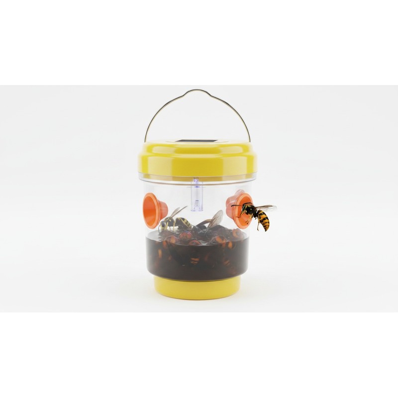 Solar Wasp Traps Hanging Yellow Jacket Trap with UV LED