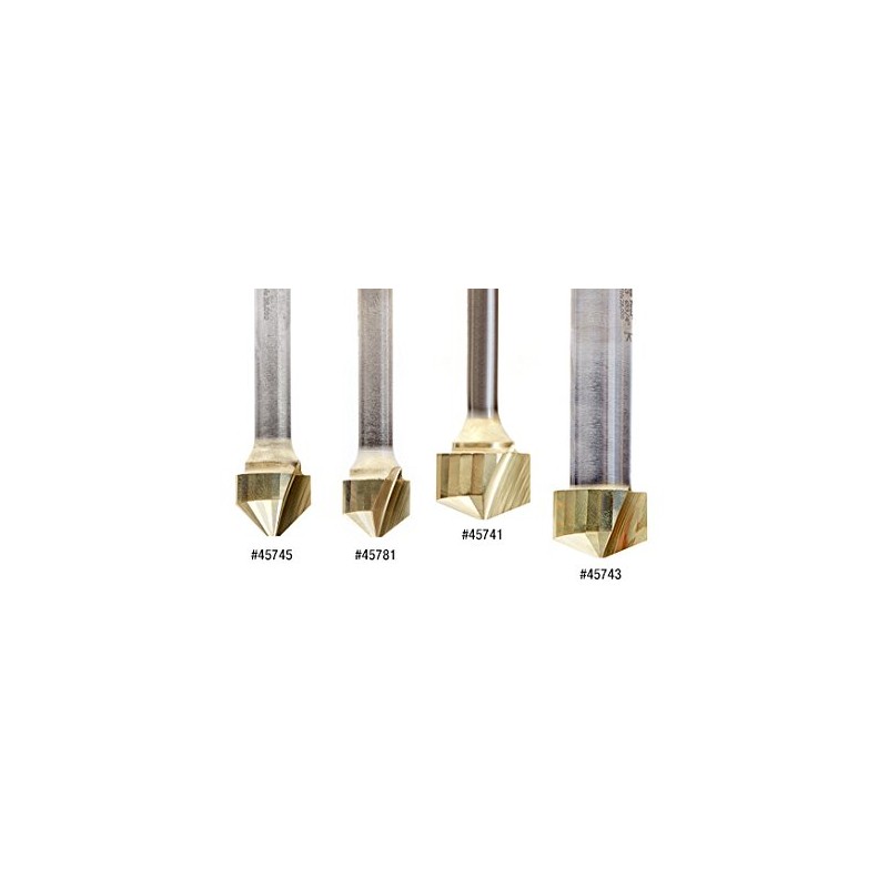 Amana Tool - 45745 Carbide V-Groove 90 Deg. Folding For