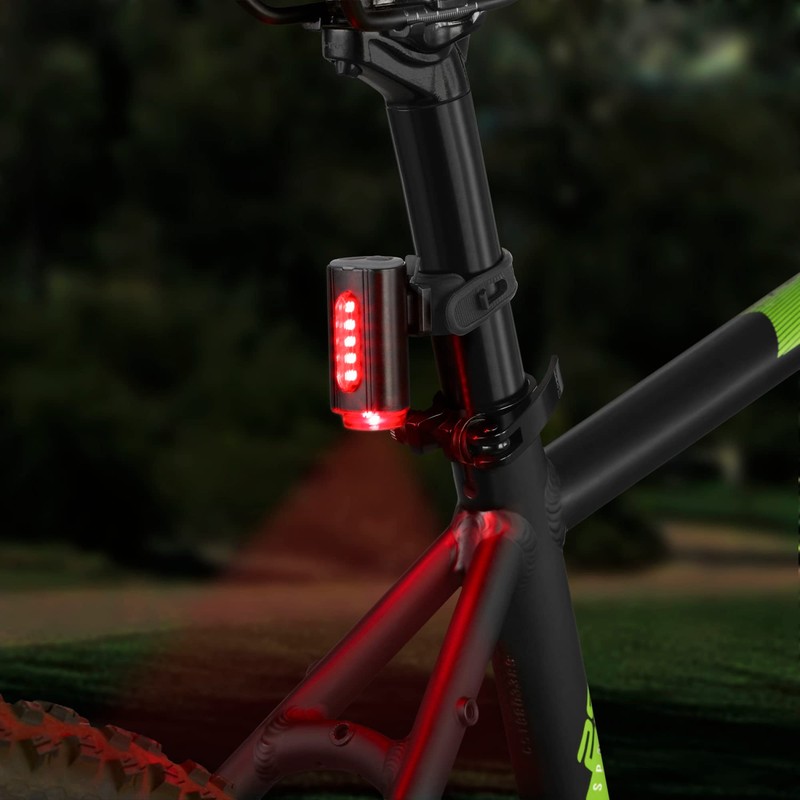 Fischer Twin Rear Light For Bicycle with Innovative 360° Ground
