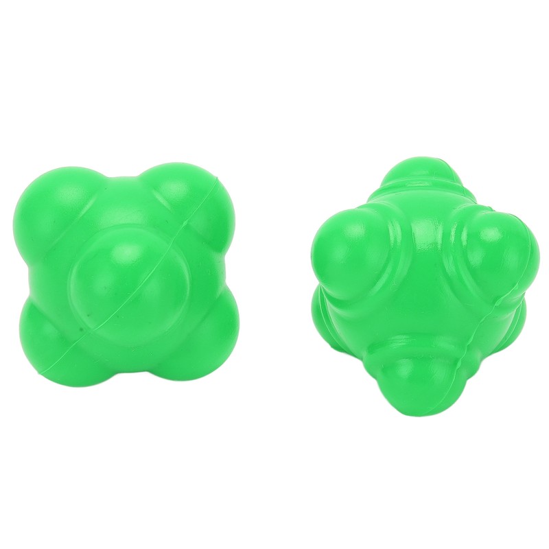 2pcs Rubber Reaction Bounce Balls Irregular Shape Reaction Balls for