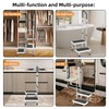 2 Step Stool with Handle & Non-Skid Platform, Adjustable Handrail