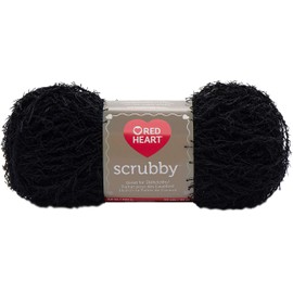Red Heart Scrubby Yarn - Black