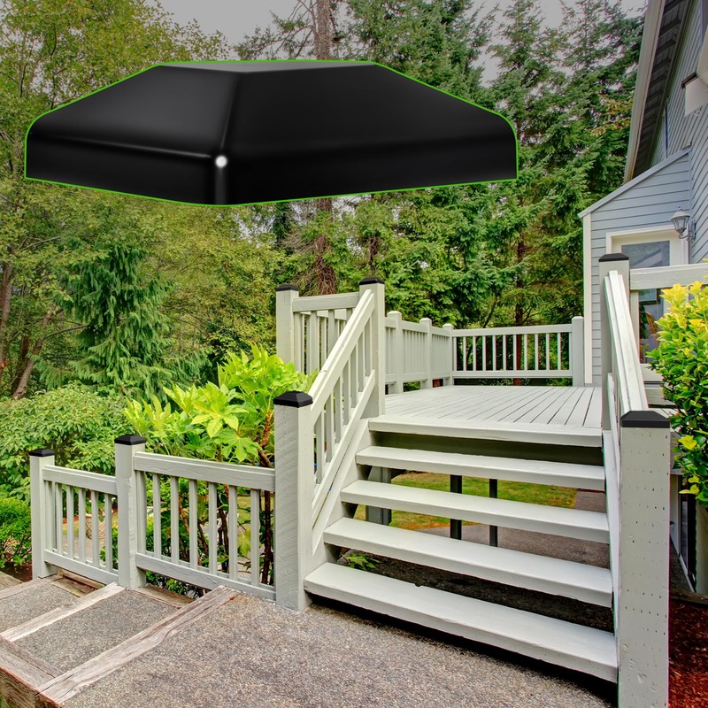 TonGass (6-Pack, Black) 4x6 (3 5/8"x 5 5/8") Wood Fence