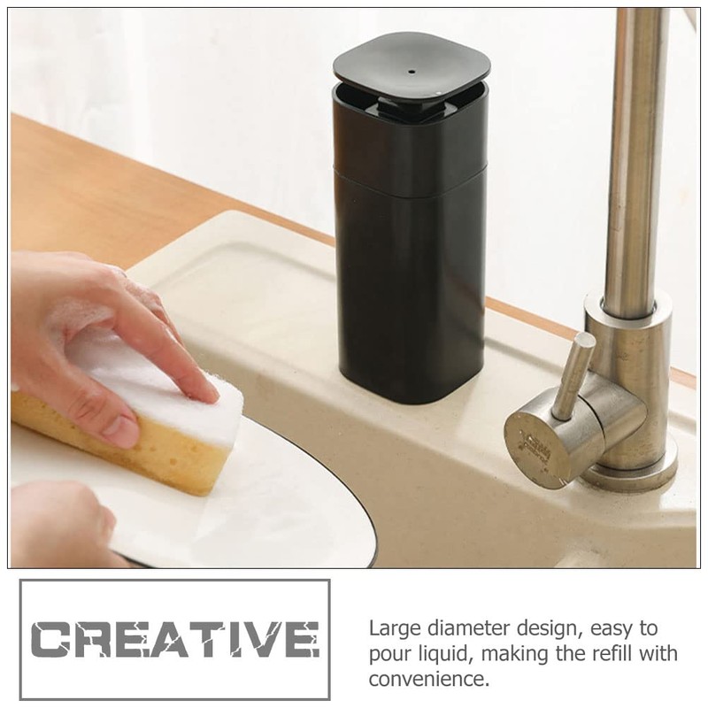 Liquid Push Down Pump Dispenser, One-Touch Pump Bottle Dispenser, Empty