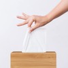 Relaxdays Bamboo Tissue Box (H x W 7.5 x 24 cm x