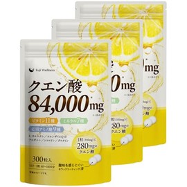 【1日4粒で225日分】クエン酸 サプリ 3袋セット 252,000mg（84,000mg×3） 超大容量 無添加 約225日分 医師監修 4種のビタミンB × マルチビタミン6種 × ミネラル6種 × アミノ酸13種配合 酸味軽減コーティング済 錠剤 タブレット （3袋セット）