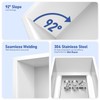 Bernkot Stainless Steel Led Shower Niche 12" X 12" White