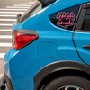 Hot Girls Hit Curbs Sticker 5 inch – Funny Pink