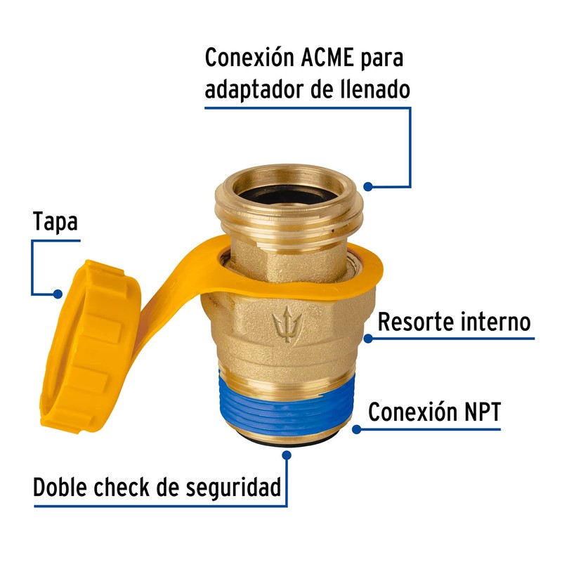 Foset VGC-562, Válvula de llenado para tanque estacionario hasta 300