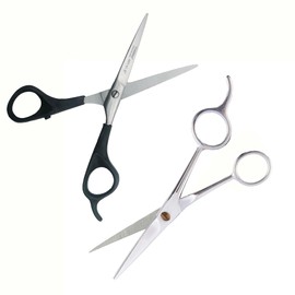 2 Tijeras Profesionales de Acero Inoxidable para Bigote y Barba | Tijeras para barbero, peluquero