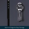 KITCHENDAO 2 in 1 Magnetic Beer Bottle Opener for Fridge