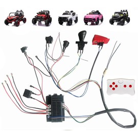 POLYNX 12 Volt Power Wheel DIY Modified Wires,High Power Self-Made Children Electric Car Wires Harness and Power Wheel Remote Kit Weelye 2.4G Remote Controller Kit Ride On Replacement Accessories
