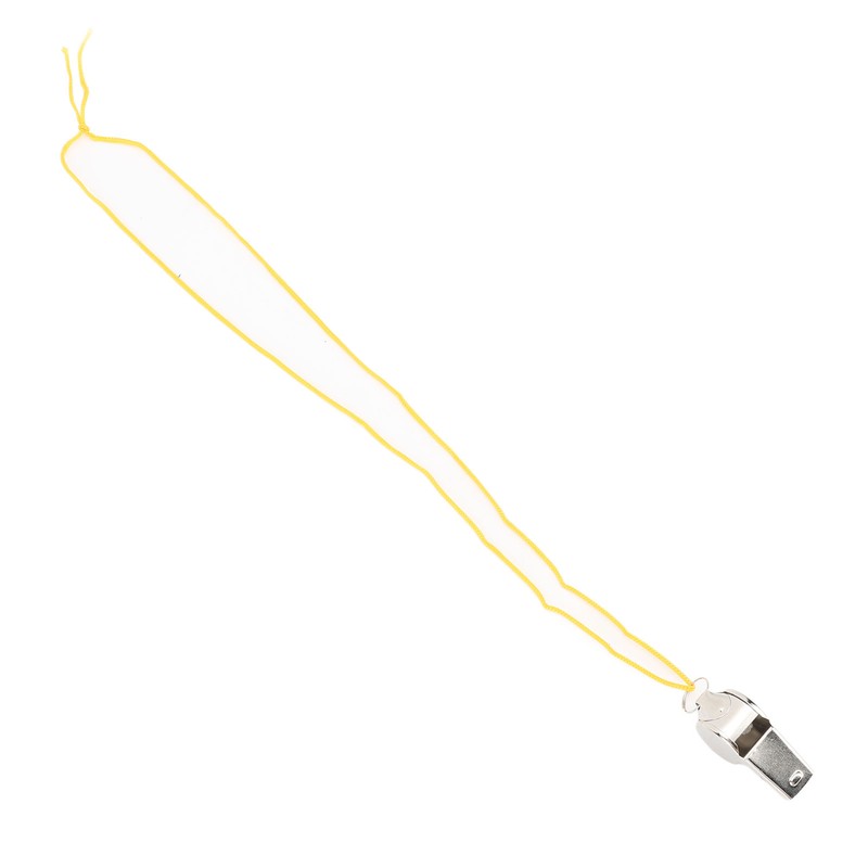 24pcs Stainless Steel Sports Whistles with Lanyard Loud Crisp Sound