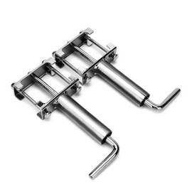 308287 RV 5th Wheel Landing Gear Quick Release Pull Pins Pack of 2 Compatible with Camper Motorhome Travel Trailer Landing Gear Systems, Standard 3/8" Silver Pins Replace# LC308287