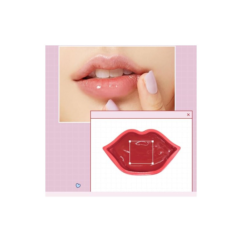PRETTYSKIN Mascarillas Labiales De Rosa Para El Cuidado De Labios