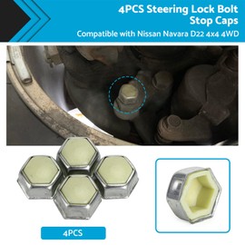 MAX COOL 4pcs Steering Lock Stop Bolt Cap Caps Nuts Suitable for Nissan Navara D22 4x4 4WD Replaces #40039-2S610 400392S610