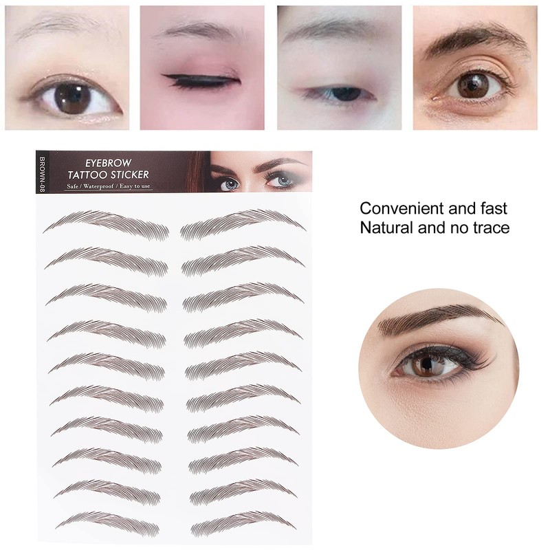 Pegatina de Transferencia de Cejas para Mujeres Pegatinas de Tatuaje