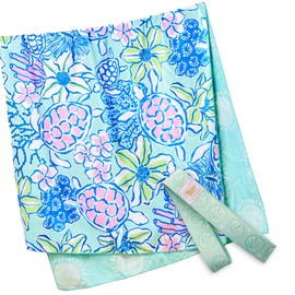 The Darling Effect Beach Towel Set Microfiber Quick Dry Towel Extra Large Sand and Water Resistant Oversized for Pool or Beach Chairs 3 Piece Set with Matching Bag and Stay Put Band