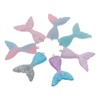 YYlingx 20Pcs Mermaid Tail Shape Charms,Mixed Color Resin Mermaid Fish