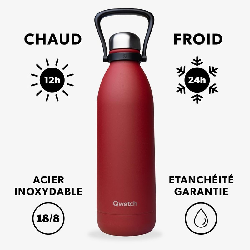 QWETCH - Isothermal Originals Bottle - Granite Red 1.5L -