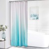 Furlinic Textile Shower Curtain Made of Fabric, Anti-Mould, Waterproof, Washable