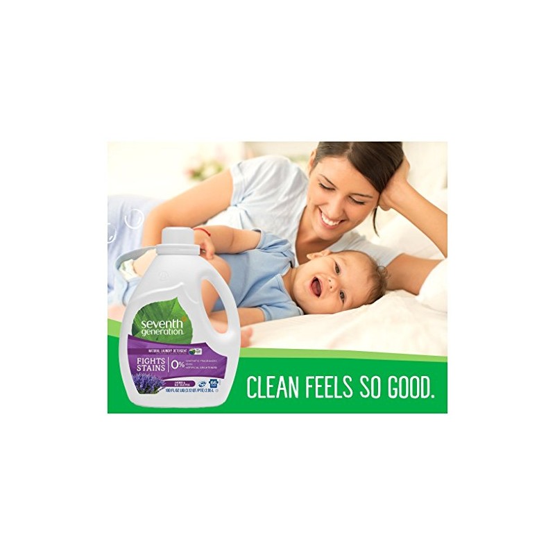 Seventh Generation Liquid Laundry Detergent, Fresh scent, Lavender, 100 Fl