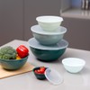 BoxedHome BPA Free Plastic Round Mixing Bowl with Lids, 12