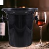 DOITOOL Black Wine Spittoon Dump Bucket with Double Handles 8.3