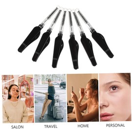 minkissy Multifunctional Eyebrow Lash Brush Set 6PCS Black Combs for Eyebrow Grooming Lash Styling