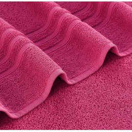 Pack of 2 Large Jumbo Bath Sheets 500 GSM 100% Egyptian Cotton Big Bath Towels Super Absorbent Soft Hotel Quality XL Bathroom Towel Set (Pink)