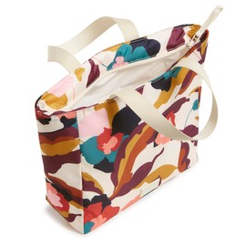 Vera Bradley Ripstop Tote Lunch Bag, Immersed Blooms Jewel